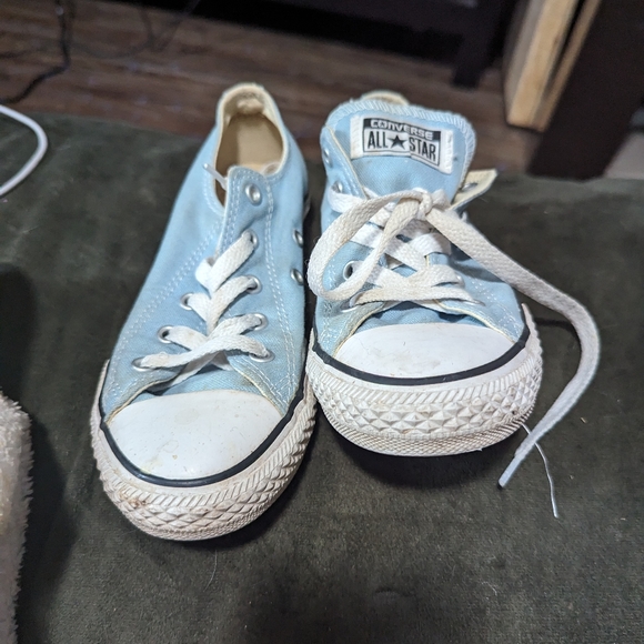 Light Blue Converse - Picture 2 of 3